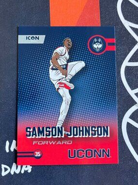 2023-24 ONIT UConn Sampson Johnson Icon Series #29 NIL Card